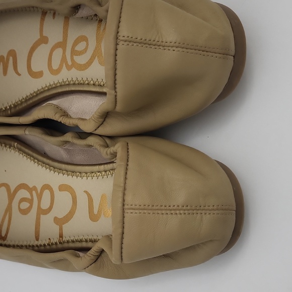 Sam Edelman Beige Leather Ballet Flats.Size 9.5 - Picture 4 of 11